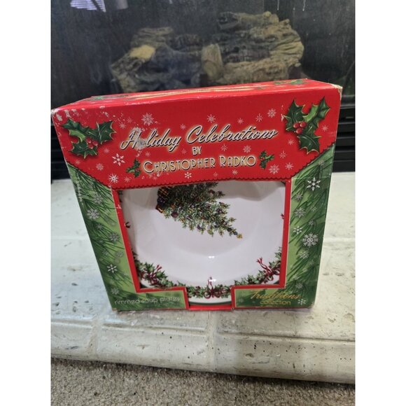 Christopher Radko Dinner Plates Traditions Holiday Celebrations - set of 4 - Picture 1 of 6